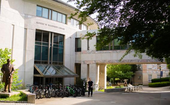 Entrance to Woodruff Library