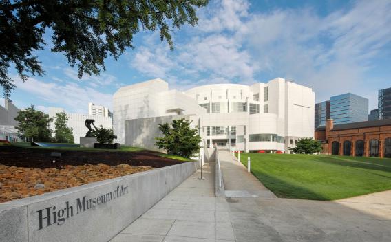 Modern exterior of the High Museum